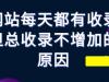 网站每天都有收录但总收录不增加的原因